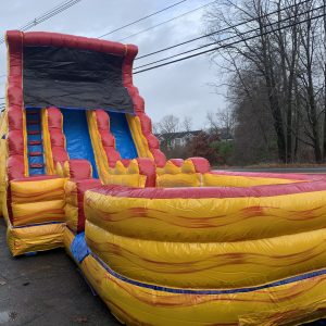 20ft 2 lane volcano slide