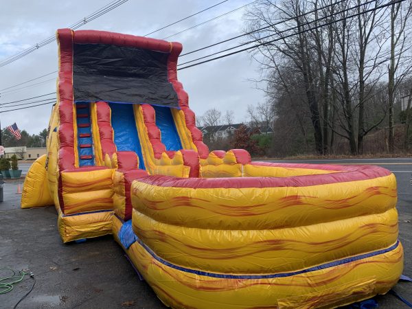 20ft 2 lane volcano slide