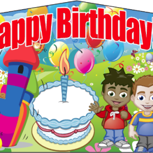 15x15 Happy Birthday Bounce house