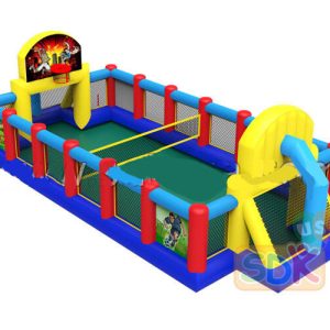 inflatable sports arena to be used with inflatable zorb/battle balls