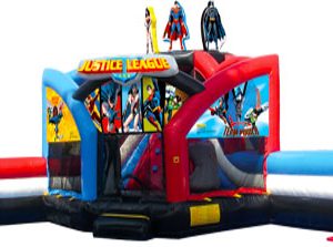 Justice League double slide club house