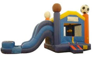 30'x15' Sports Moonwalk/Waterslide Combo